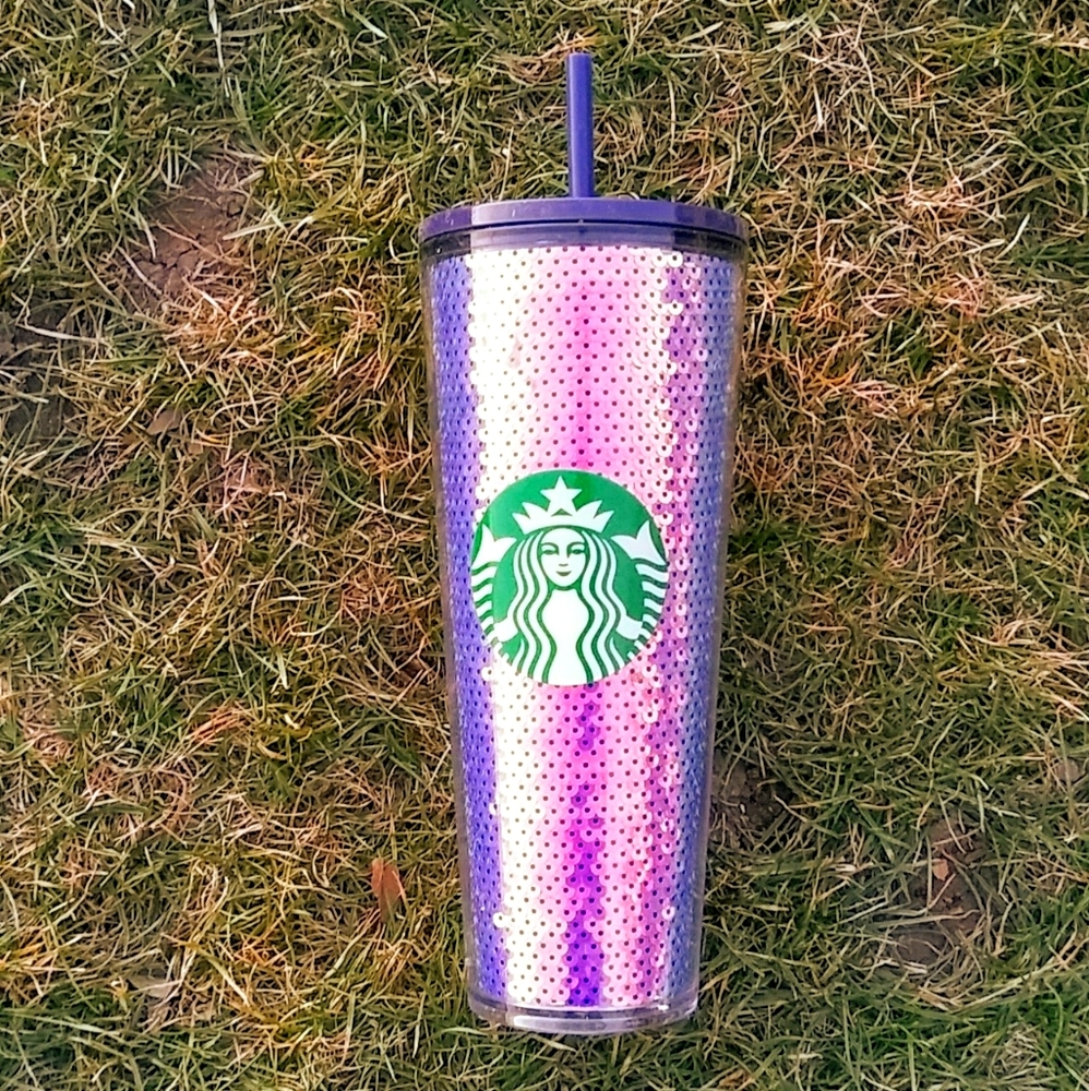 Starbucks purple sequin 24oz